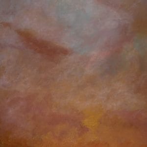 Soft clouds in amber, plum, and rust drift above a distant ridge. The muted blend evokes early twilight—a moment suspended between stillness and surrender. This modern minimalist painting blends modern art, minimalist painting, abstract landscape to create a compelling piece for any contemporary art collection.