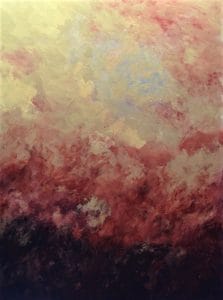 Darkness yields to pale light in a vertical cascade of layered hues. This abstract landscape pulses between shadow and glow—an atmospheric divide. This modern minimalist painting blends modern art, minimalist painting, abstract landscape to create a compelling piece for any contemporary art collection.